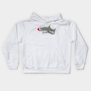Christmas Shark Kids Hoodie