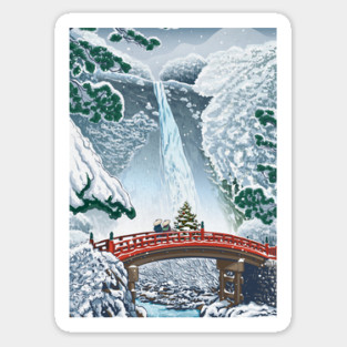 Vintage Japanese Illustrated Christmas Sticker