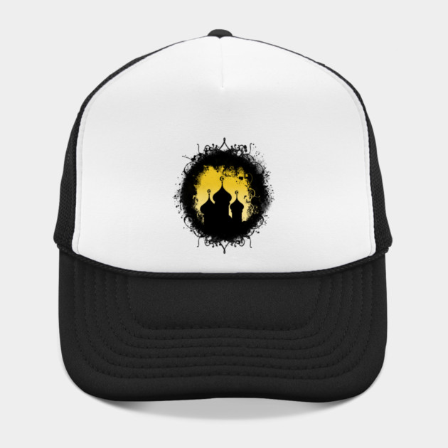 Grunge-Goth Gold and Black Ramadan Mosque by HolidayBug