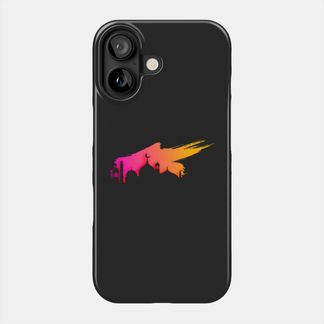 Cutout Mosque with Colorful Sky Phone Case by HolidayBug