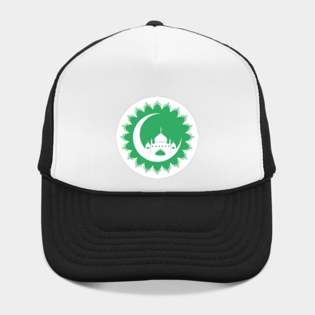 White Mosque in Crescent Moon Ramadan by HolidayBug