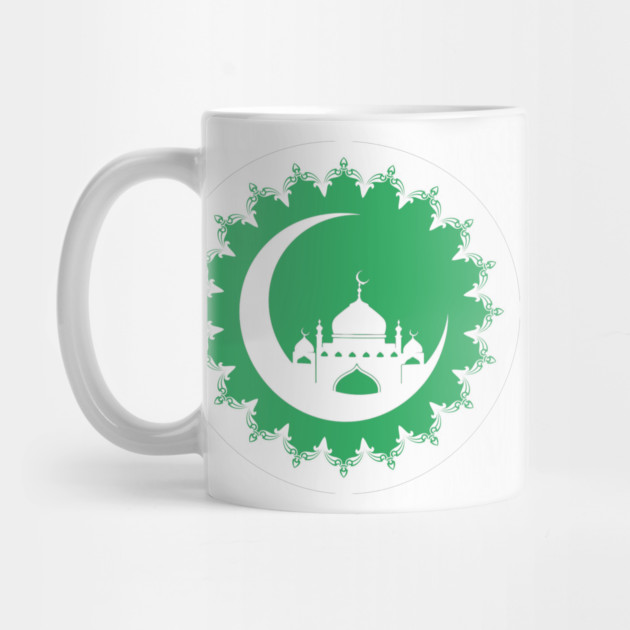 White Mosque in Crescent Moon Ramadan by HolidayBug