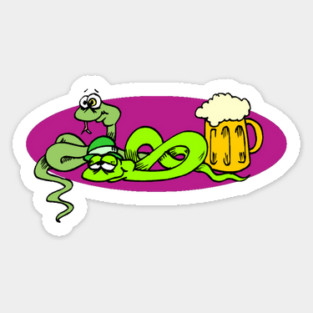 Drunk Irish Snakes Sticker