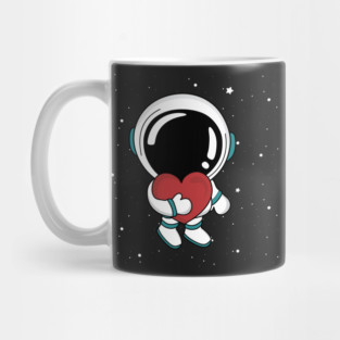 Love Astronaut Valentine Da Mug