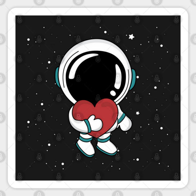 Love Astronaut Valentine Da Sticker by HolidayBug
