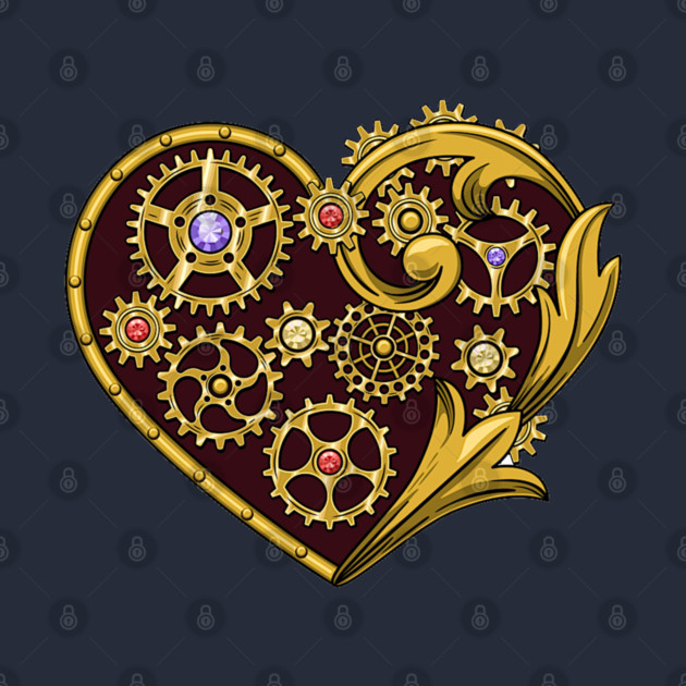 Steampunk Gears Heart by HolidayBug