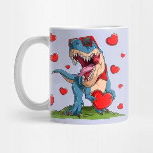 Valentine Dinosaur Mug