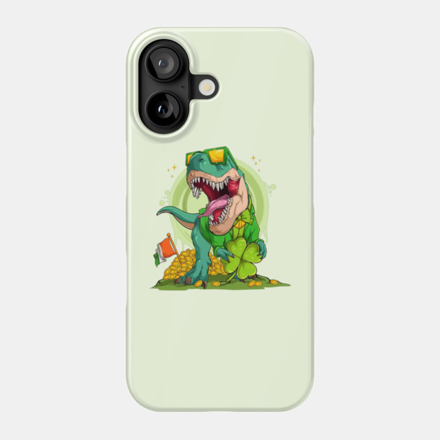 Leprechaun T-Rex St. Patrick's Day Phone Case by HolidayBug