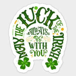 Luck of the Irish Horseshoe Sticker