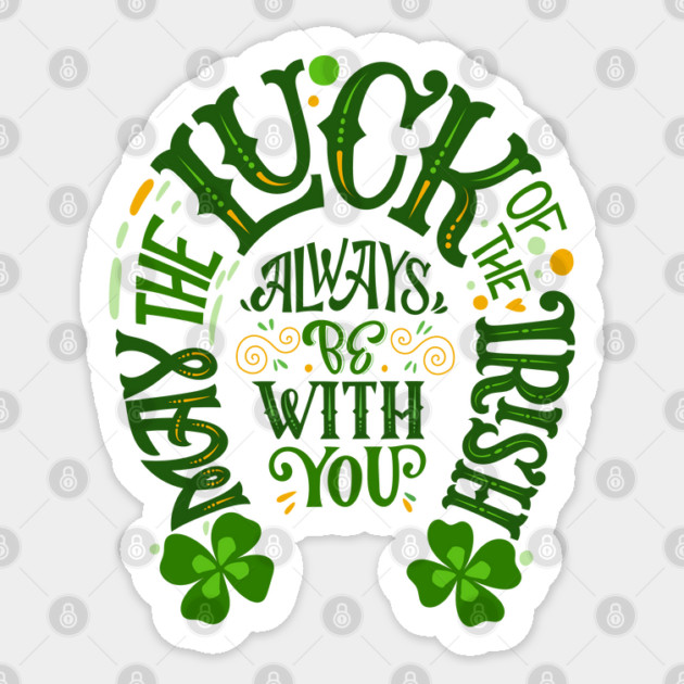 Luck of the Irish Horseshoe Sticker by HolidayBug