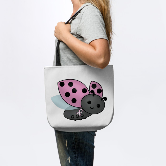 Ladybug Pink Awareness Ribbon by HolidayBug