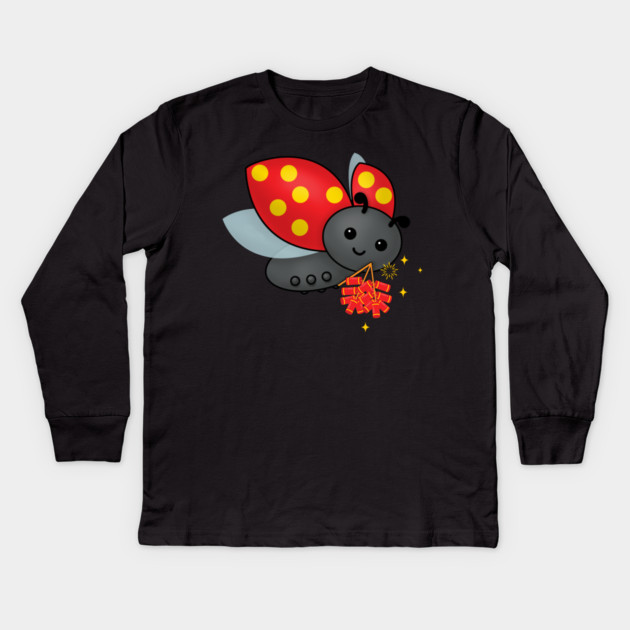 Chinese New Year Ladybug Kids Long Sleeve T-Shirt by HolidayBug
