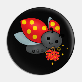 Chinese New Year Ladybug Pin