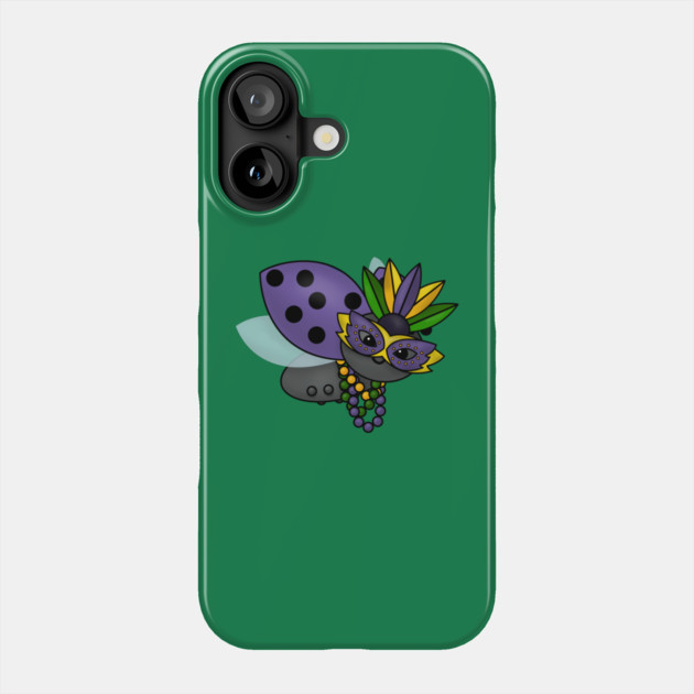 Mardi Gras Ladybug Phone Case by HolidayBug