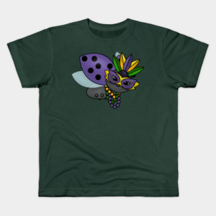 Mardi Gras Ladybug Kids T-Shirt