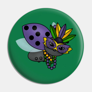 Mardi Gras Ladybug Pin