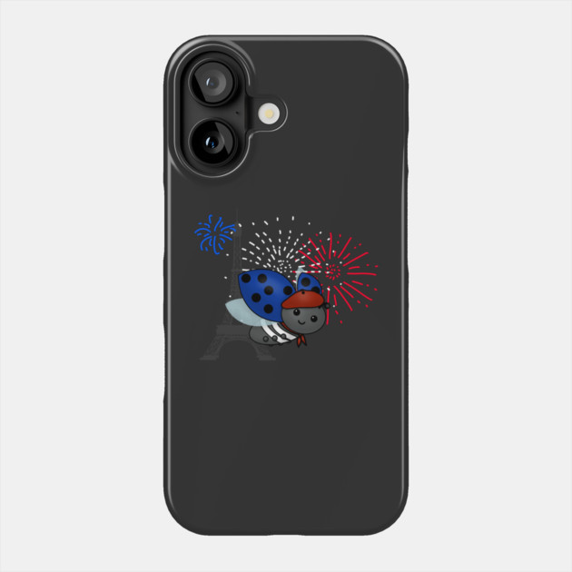 Bastille Day Ladybug, smile Phone Case by HolidayBug