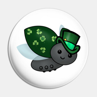 Lucky Leprechaun Ladybug Pin