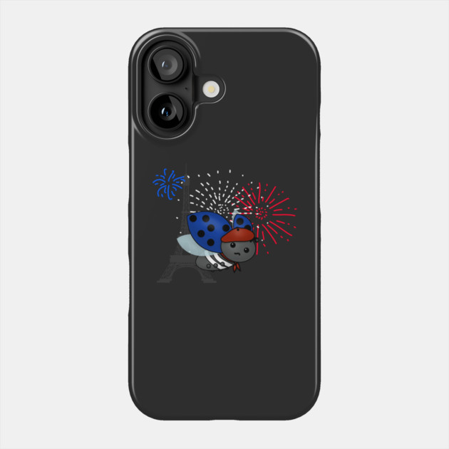 Bastille Day Ladybug, bored Phone Case by HolidayBug