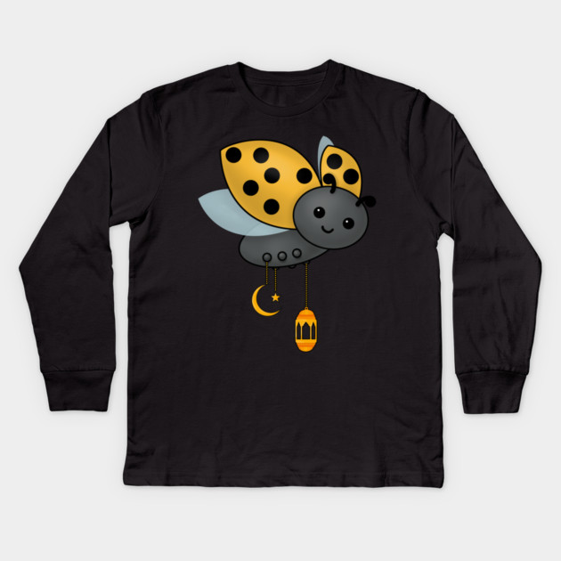 Ramadan Ladybug Lanterns Kids Long Sleeve T-Shirt by HolidayBug