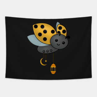 Ramadan Ladybug Lanterns Tapestry