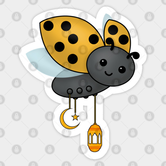 Ramadan Ladybug Lanterns Sticker by HolidayBug