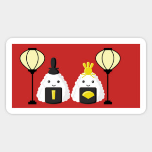 Hina Matsuri Onigiri Sticker
