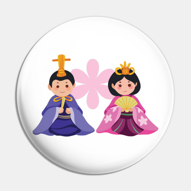 Hina Matsuri Dolls Pin by HolidayBug