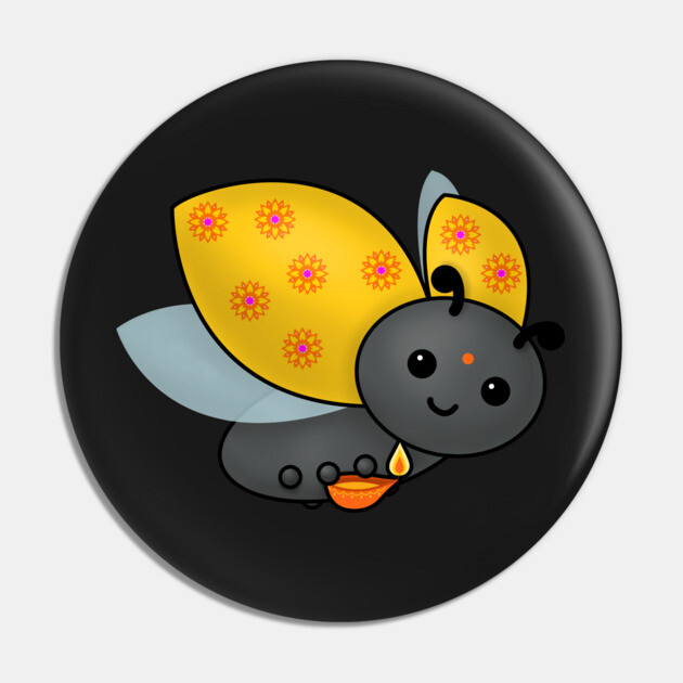 Diwali Ladybug with Deepa Pin by HolidayBug