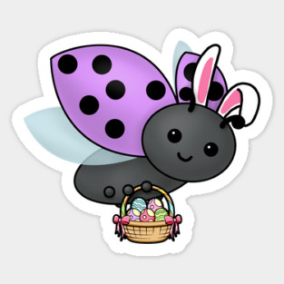 Easter Ladybug Sticker