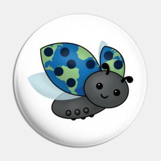 Earth Day Ladybug Pin