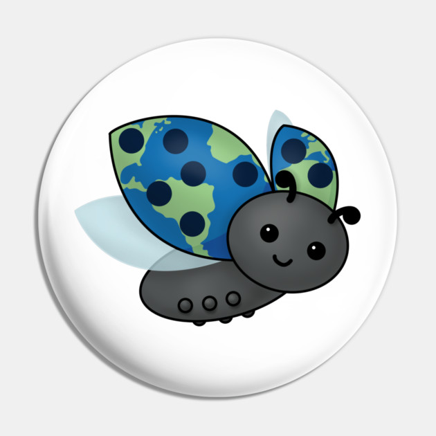 Earth Day Ladybug Pin by HolidayBug
