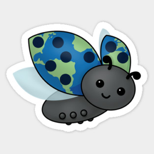 Earth Day Ladybug Sticker