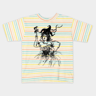 Vintage Jester Lady Kids T-Shirt