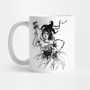 Vintage Jester Lady Mug