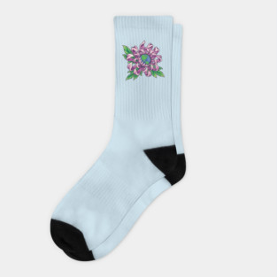 Earth in Flower Socks
