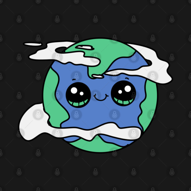 Cute Earth with Clouds by HolidayBug