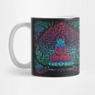 Colorful Buddha on Lotus Mug