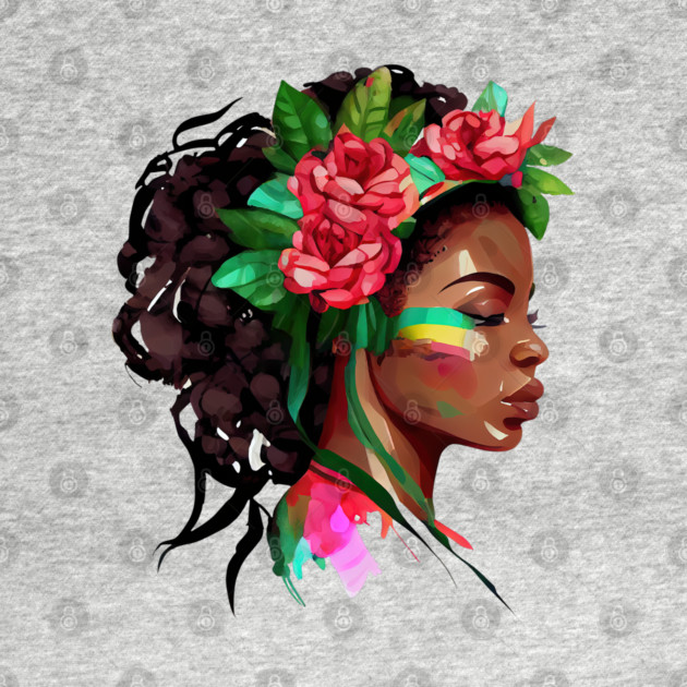 Beautiful African Woman Roses by HolidayBug