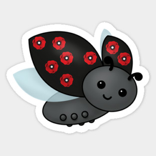 Remembrance Ladybug Sticker
