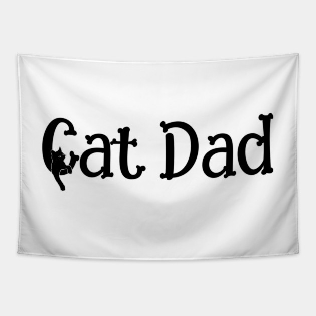 Cat Dad Tapestry by HolidayBug