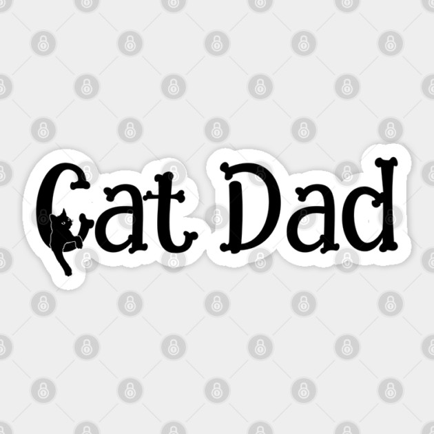 Cat Dad Sticker by HolidayBug