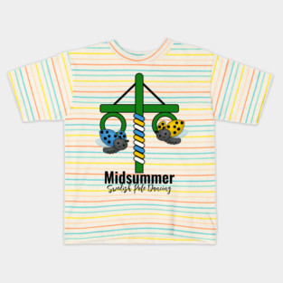 Midsummer Ladybug Maypole Kids T-Shirt