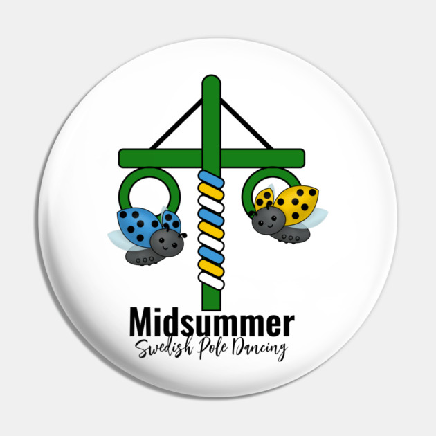 Midsummer Ladybug Maypole Pin by HolidayBug