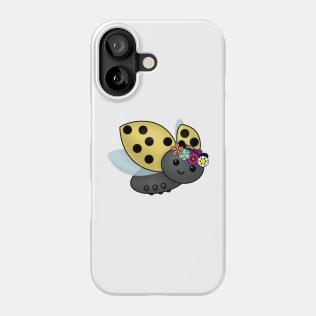 May Day Ladybug with Flower Chain Phone Case by HolidayBug