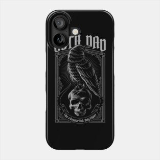 Goth Dad Raven & Skull Phone Case