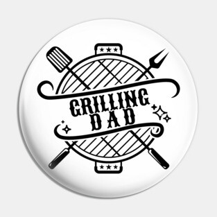 Grilling Dad Pin