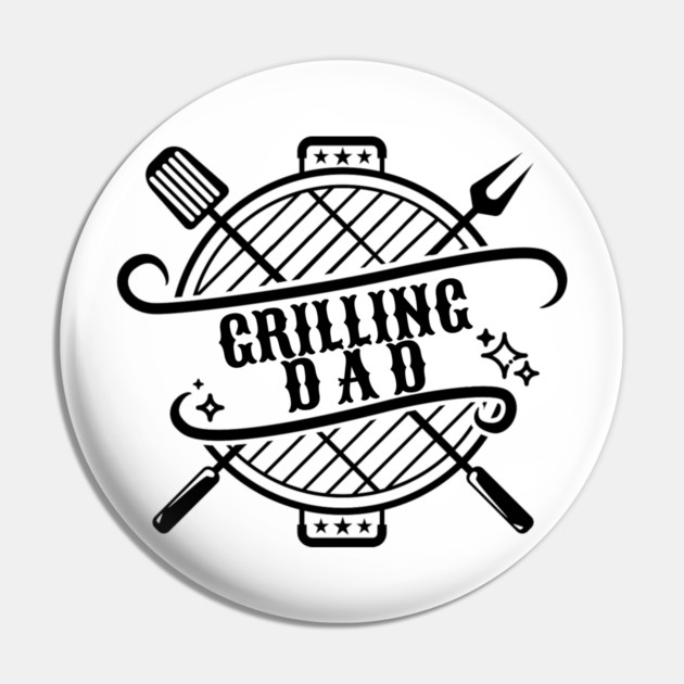 Grilling Dad Pin by HolidayBug