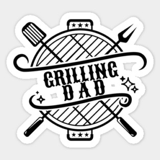 Grilling Dad Sticker