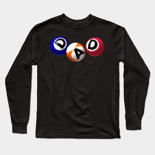 Pool Balls Dad Long Sleeve T-Shirt by HolidayBug